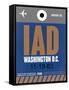 IAD Washington Luggage Tag 2-NaxArt-Framed Stretched Canvas