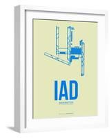 Iad Washington Poster 1-NaxArt-Framed Art Print