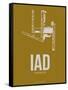 Iad Washington Poster 3-NaxArt-Framed Stretched Canvas