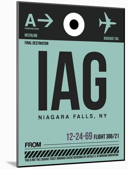 IAG Niagara Falls Luggage Tag II-NaxArt-Mounted Art Print