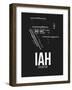 IAH Houston Airport Black-NaxArt-Framed Art Print