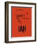 IAH Houston Airport Orange-NaxArt-Framed Art Print