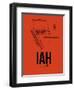 IAH Houston Airport Orange-NaxArt-Framed Art Print