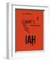 IAH Houston Airport Orange-NaxArt-Framed Art Print