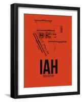 IAH Houston Airport Orange-NaxArt-Framed Art Print