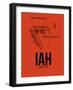 IAH Houston Airport Orange-NaxArt-Framed Art Print