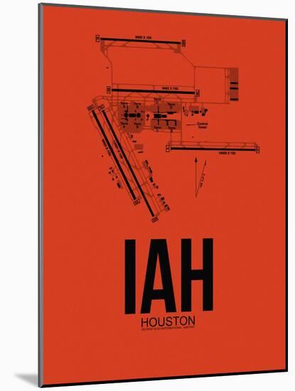 IAH Houston Airport Orange-NaxArt-Mounted Art Print