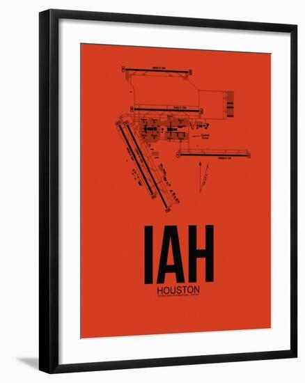 IAH Houston Airport Orange-NaxArt-Framed Art Print