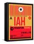 IAH Houston Luggage Tag 1-NaxArt-Framed Stretched Canvas