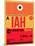 IAH Houston Luggage Tag 1-NaxArt-Mounted Art Print