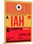 IAH Houston Luggage Tag 1-NaxArt-Mounted Art Print