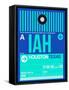 IAH Houston Luggage Tag 2-NaxArt-Framed Stretched Canvas