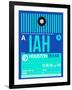 IAH Houston Luggage Tag 2-NaxArt-Framed Art Print