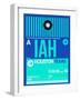 IAH Houston Luggage Tag 2-NaxArt-Framed Art Print