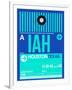 IAH Houston Luggage Tag 2-NaxArt-Framed Art Print