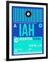 IAH Houston Luggage Tag 2-NaxArt-Framed Art Print