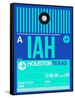 IAH Houston Luggage Tag 2-NaxArt-Framed Stretched Canvas