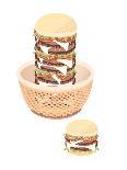 Big Cheese Burger in A Brown Basket-Iamnee-Art Print