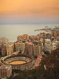 High Angle View of Malaga Cityscape with Bullring and Docks, Andalusia, Spain, Europe-Ian Egner-Photographic Print