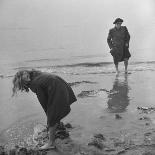 Couple Buying Seafood at Blackpool Beach-Ian Smith-Photographic Print