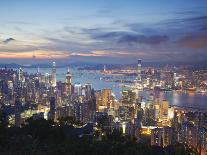 Star Ferry and Hong Kong Island Skyline, Hong Kong-Ian Trower-Photographic Print