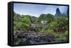 Iao Needle and Grass Shack, Iao Valley State Park, Maui, Hawaii, Usa-Roddy Scheer-Framed Stretched Canvas