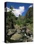 Iao Needle, Iao Valley, Island of Maui, Hawaii, Hawaiian Islands, USA-null-Stretched Canvas