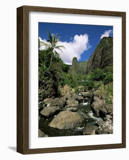 Iao Needle, Iao Valley, Island of Maui, Hawaii, Hawaiian Islands, USA-null-Framed Photographic Print