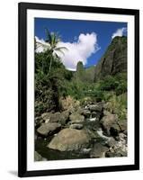 Iao Needle, Iao Valley, Island of Maui, Hawaii, Hawaiian Islands, USA-null-Framed Photographic Print