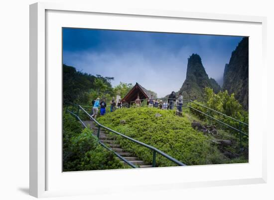 Iao Needle, Iao Valley State Monument, Maui, Hawaii, USA-Roddy Scheer-Framed Photographic Print