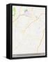 Ibadan, Nigeria Map-null-Framed Stretched Canvas