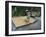 Iban Tribeswoman Raking Through Drying Rice Crop on Sacking Laid on Bamboo Longhouse Verandah-Annie Owen-Framed Photographic Print