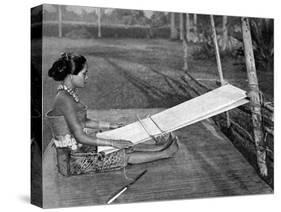 Iban Weaver, Borneo, 1922-Charles Hose-Stretched Canvas