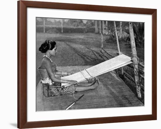 Iban Weaver, Borneo, 1922-Charles Hose-Framed Giclee Print