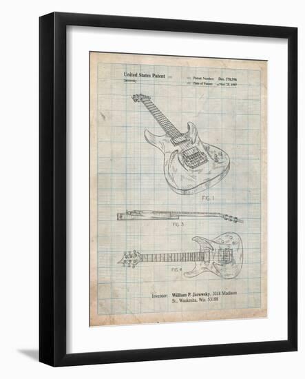 Ibanez Pro 540Rbb Electric Guitar Patent-Cole Borders-Framed Art Print