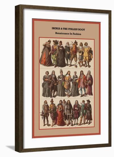 Iberia and the Italian Boot Renaissance in Fashion-Friedrich Hottenroth-Framed Art Print