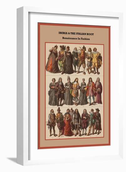 Iberia and the Italian Boot Renaissance in Fashion-Friedrich Hottenroth-Framed Art Print