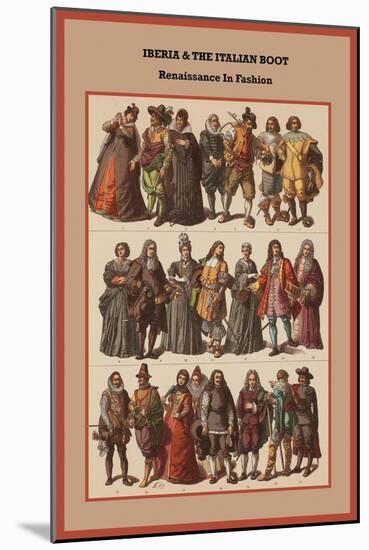 Iberia and the Italian Boot Renaissance in Fashion-Friedrich Hottenroth-Mounted Art Print