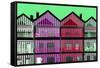 Iberian Negative Collection - Colourful Facades III-Philippe Hugonnard-Framed Stretched Canvas