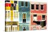 Iberian Negative Collection - Porto Facades-Philippe Hugonnard-Stretched Canvas