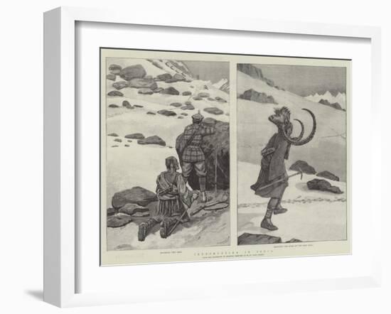 Ibex-Shooting in India-null-Framed Giclee Print