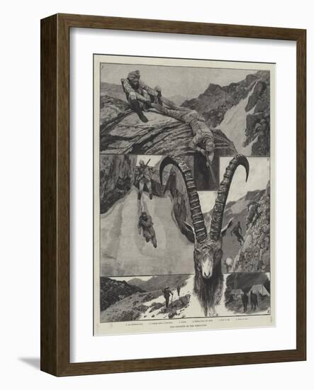 Ibex-Shooting in the Himalayas-Richard Caton Woodville II-Framed Giclee Print