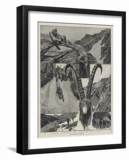 Ibex-Shooting in the Himalayas-Richard Caton Woodville II-Framed Giclee Print