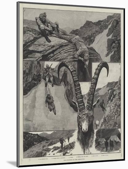 Ibex-Shooting in the Himalayas-Richard Caton Woodville II-Mounted Giclee Print