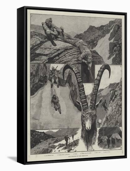 Ibex-Shooting in the Himalayas-Richard Caton Woodville II-Framed Stretched Canvas