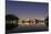 Ibirapuera Park with a Reflection of the Sao Paulo Skyline at Night-Alex Saberi-Mounted Photographic Print