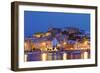 Ibiza Harbour at Night, Ibiza, Balearic Islands, Spain, Europe-Neil Farrin-Framed Photographic Print