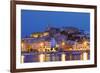 Ibiza Harbour at Night, Ibiza, Balearic Islands, Spain, Europe-Neil Farrin-Framed Photographic Print