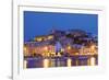 Ibiza Harbour at Night, Ibiza, Balearic Islands, Spain, Europe-Neil Farrin-Framed Photographic Print