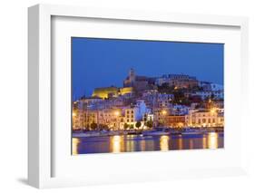 Ibiza Harbour at Night, Ibiza, Balearic Islands, Spain, Europe-Neil Farrin-Framed Photographic Print